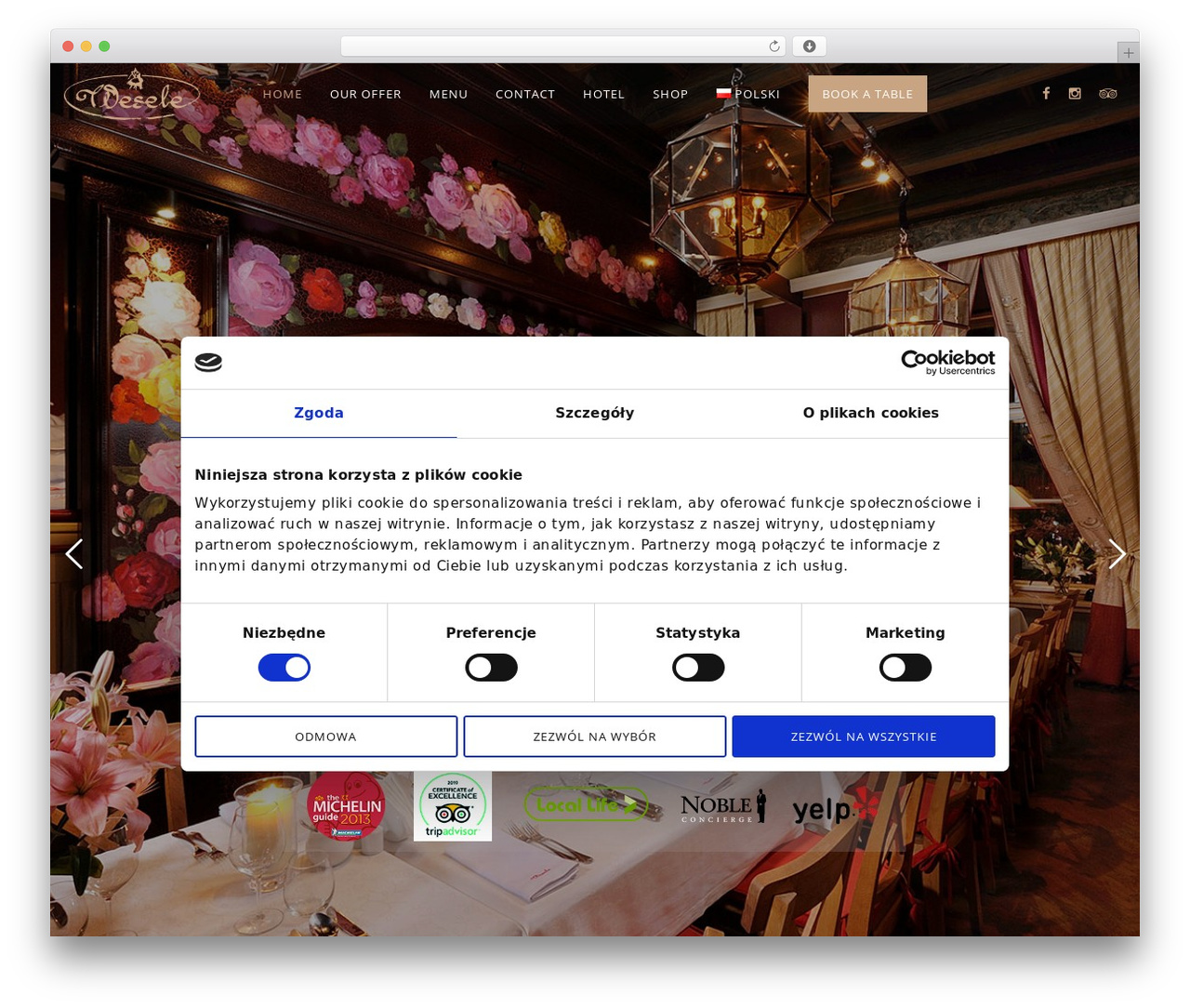 Theme WordPress Blade - weselerestauracja.pl