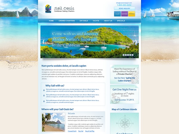 Theme WordPress sail by Jinsona designs