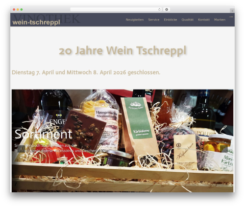 Themeum project WordPress plugin - wein-tschreppl.at