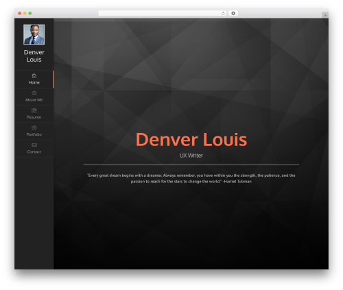 Unique top WordPress theme - denverlouis.com