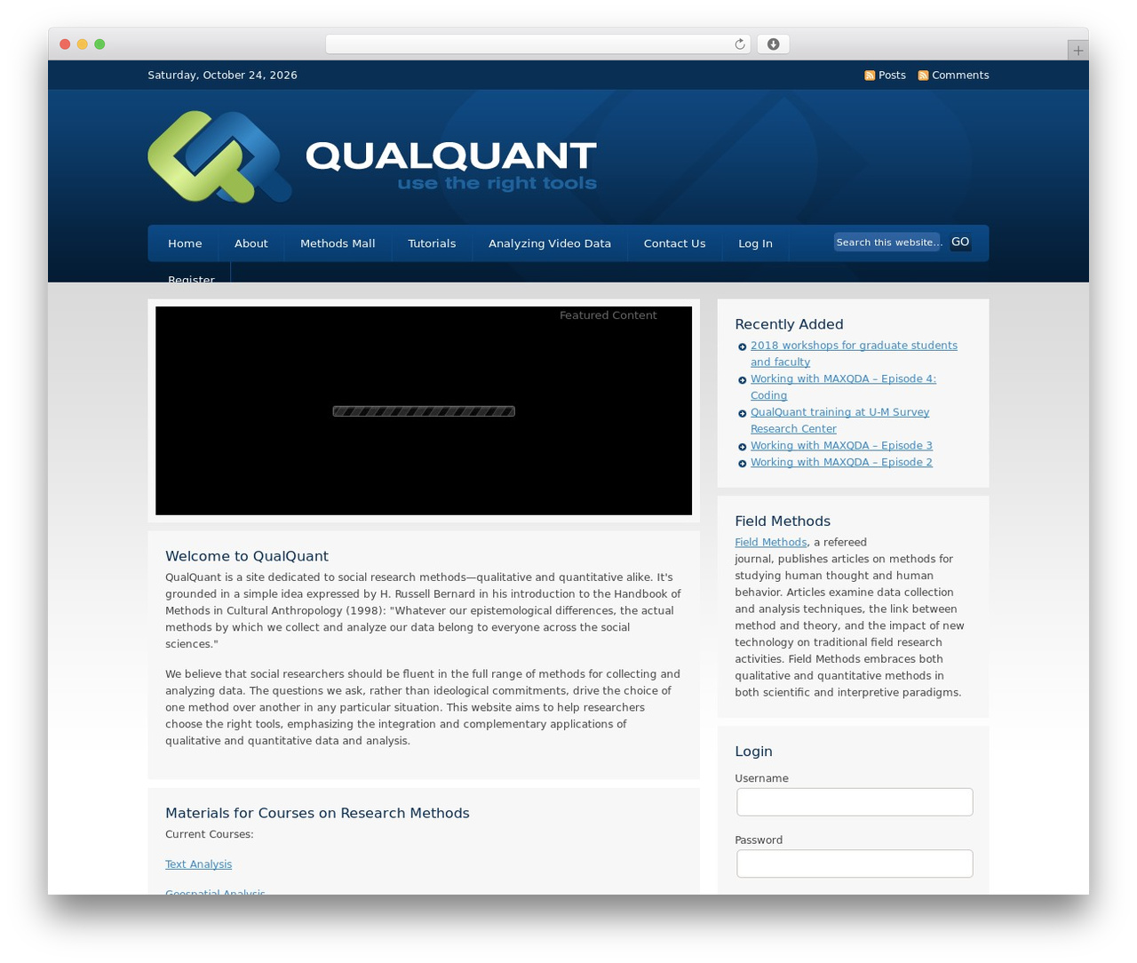 WordPress theme QualQuant - qualquant.org