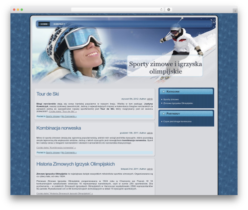WordPress theme skiing_wp_theme - winterkilling.pl