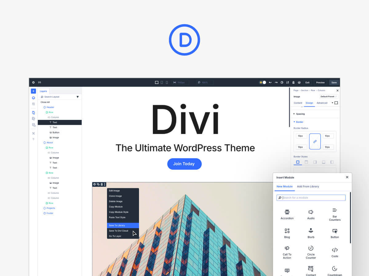 WordPress theme Divi WordPress theme Divi