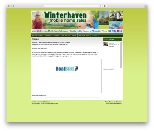 WordPress theme Flexx Theme - Professional - winterhavenmobilehomesales.com