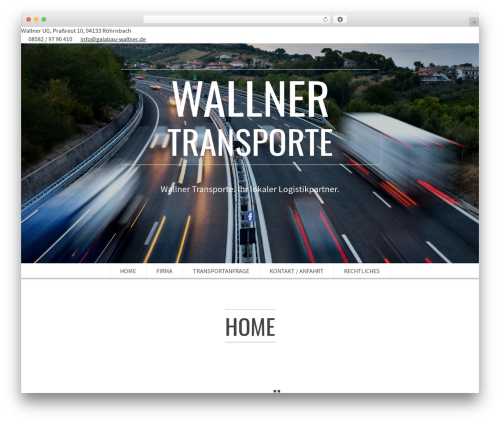 WordPress theme SCRN - wallnerlogistik.de