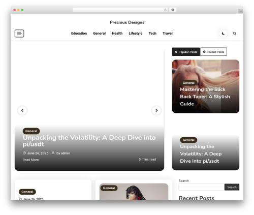 Articlewave WordPress website theme - preciousdesigns.net Articlewave WordPress website theme - preciousdesigns.net