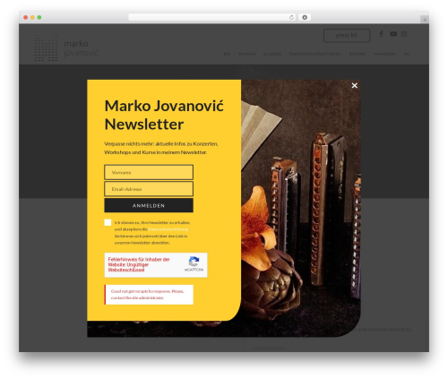 Cuebar WordPress plugin - mjharmonica.de