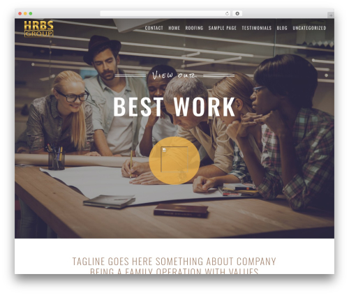 Construction Theme WordPress theme design - hrbsgroup.com