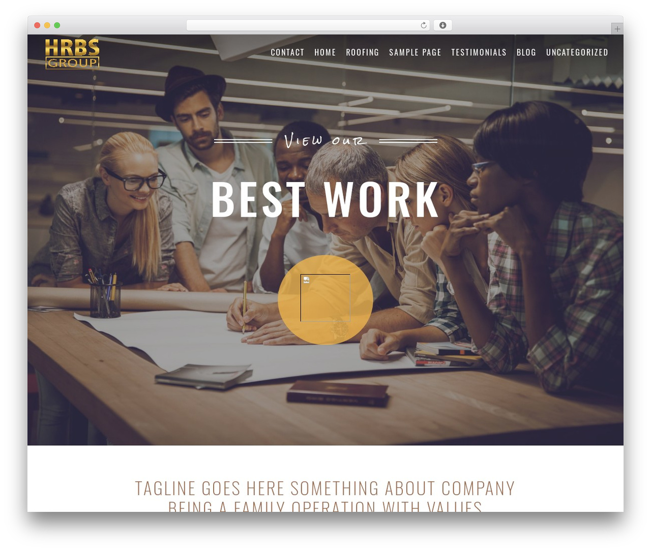Construction Theme WordPress theme design - hrbsgroup.com
