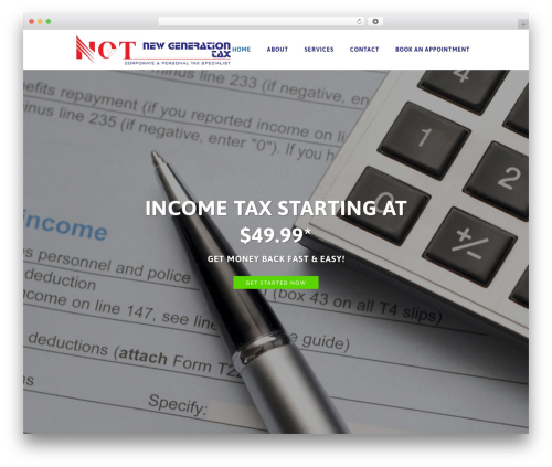 Hudson WordPress theme - newgenerationtax.com