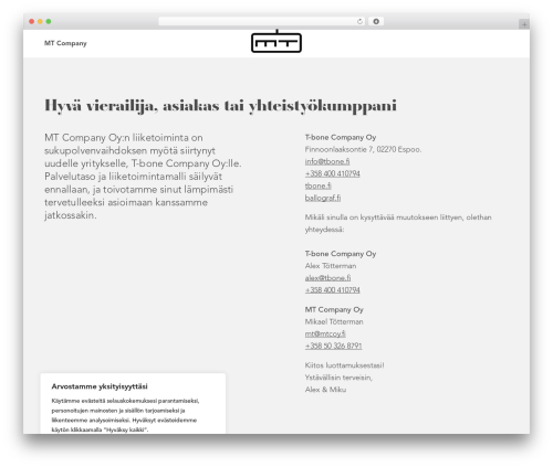 MTC WordPress theme - mtcoy.fi