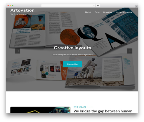 Teczilla theme WordPress - artovation.com
