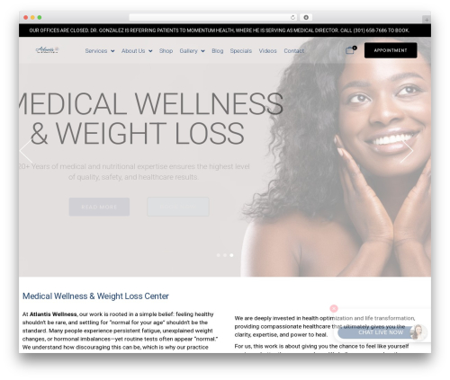 TouchUp top WordPress theme - atlantismedcenter.com