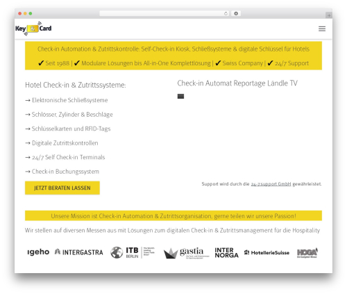 Verso WordPress theme - key-card.com