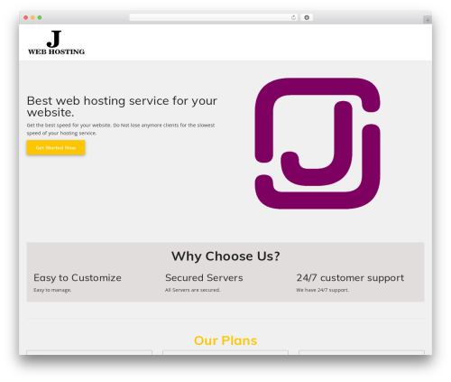 WordPress website theme PrideHost - jemuel.net