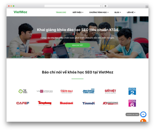 CT Bones WordPress theme design - vietmoz.edu.vn