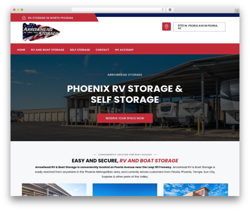 Divi WordPress theme - arrowheadstorage.com