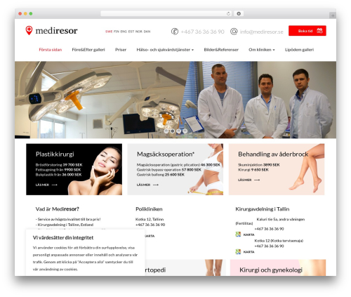 Flat Bootstrap theme WordPress free - mediresor.se