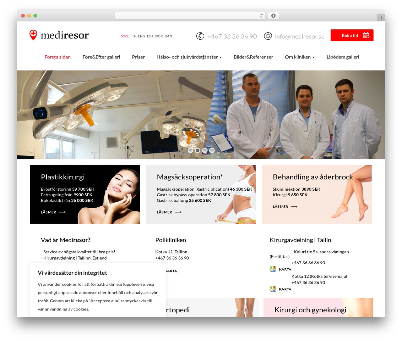 Flat Bootstrap theme WordPress free - mediresor.se