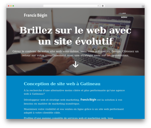 Keen WordPress theme - francisbegin.ca