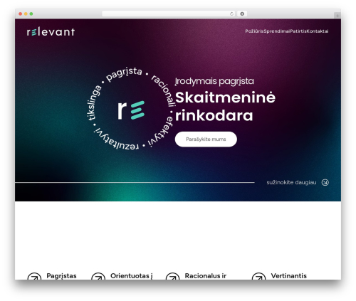 Relevant theme WordPress - relevant.lt