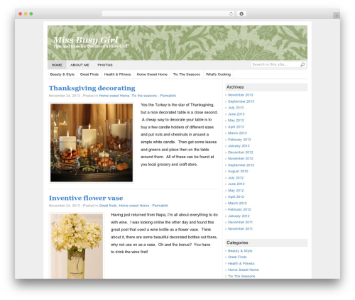 Theme WordPress Basically - missbusygirl.com