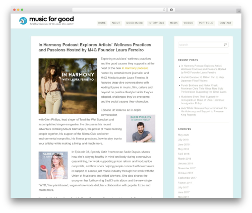 Theme WordPress Bugis - musicforgood.tv