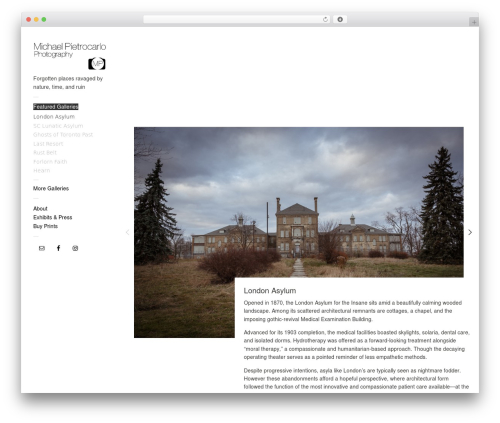 Touchfolio WordPress theme - michaelpietrocarlo.com