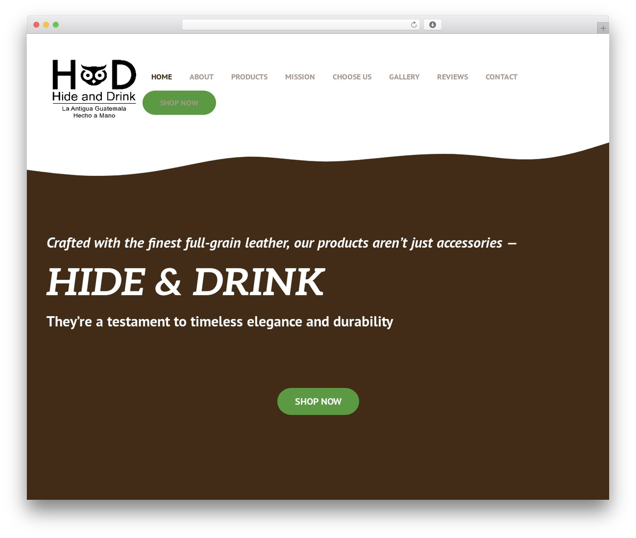 WordPress theme GeneratePress - hideanddrinkleather.com