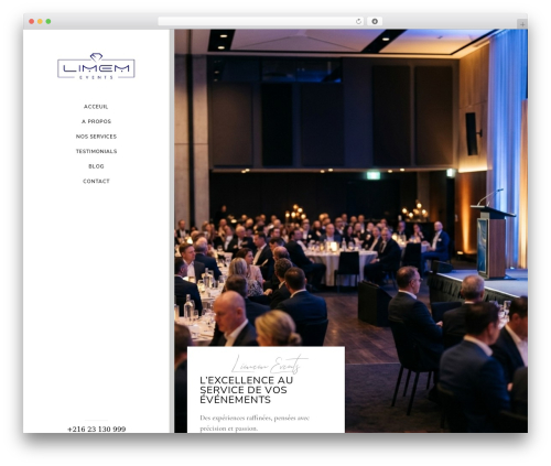WordPress theme PWE - limemevents.tn