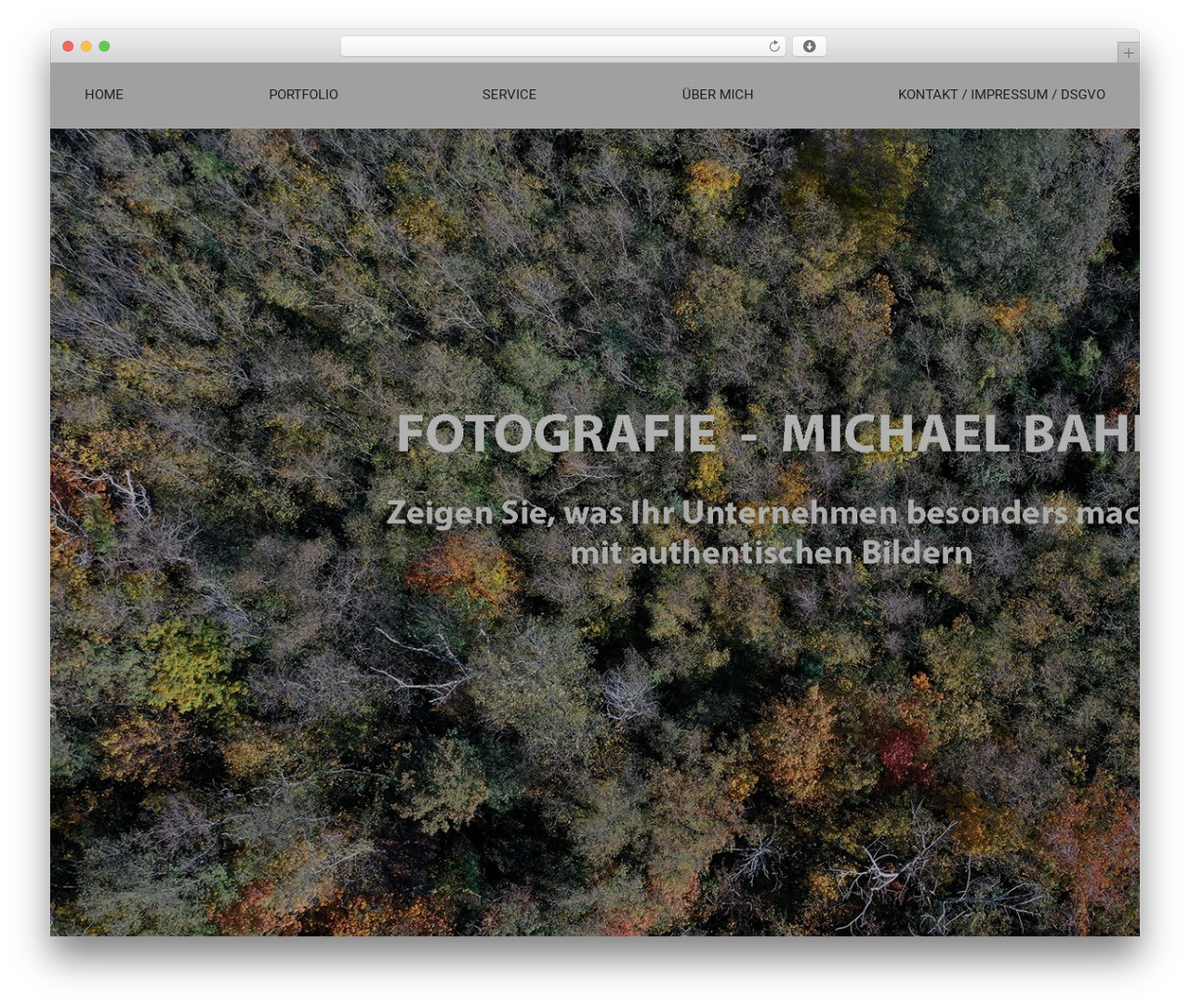 WordPress theme Snapster - mbfotografie.de