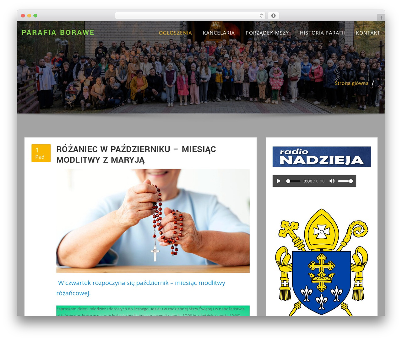 BuilderZone WordPress theme - parafiaborawe.pl
