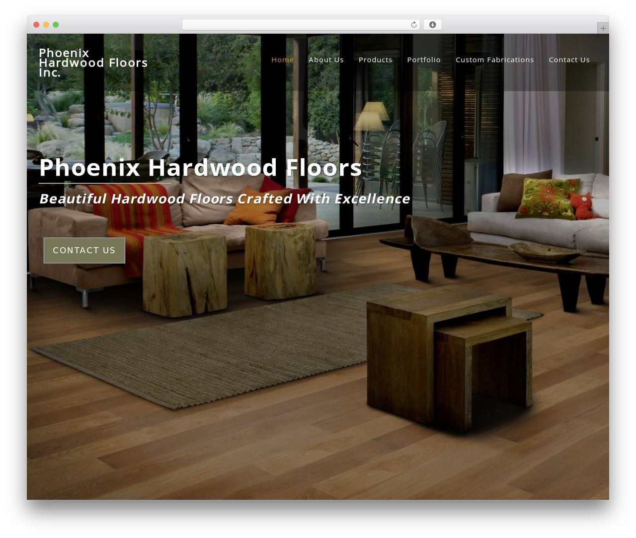 Featured Pro WordPress theme - phoenixhardwood.ca