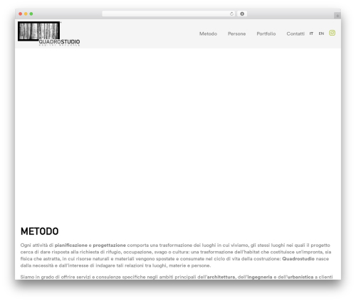 Quadrostudio WordPress theme - quadrostudio.net
