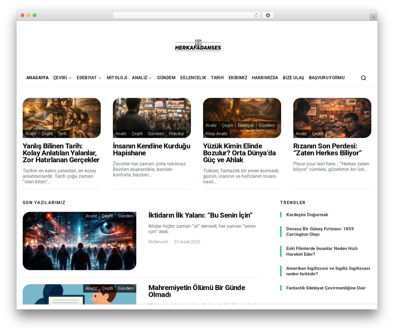 Spotlight WordPress theme - herkafadanses.com