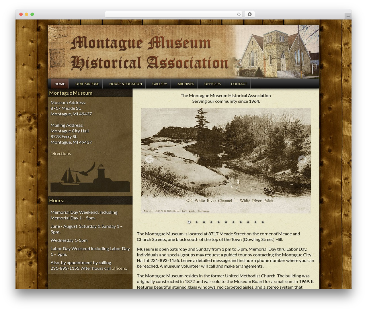 WordPress theme Catalyst - montaguemuseum.org