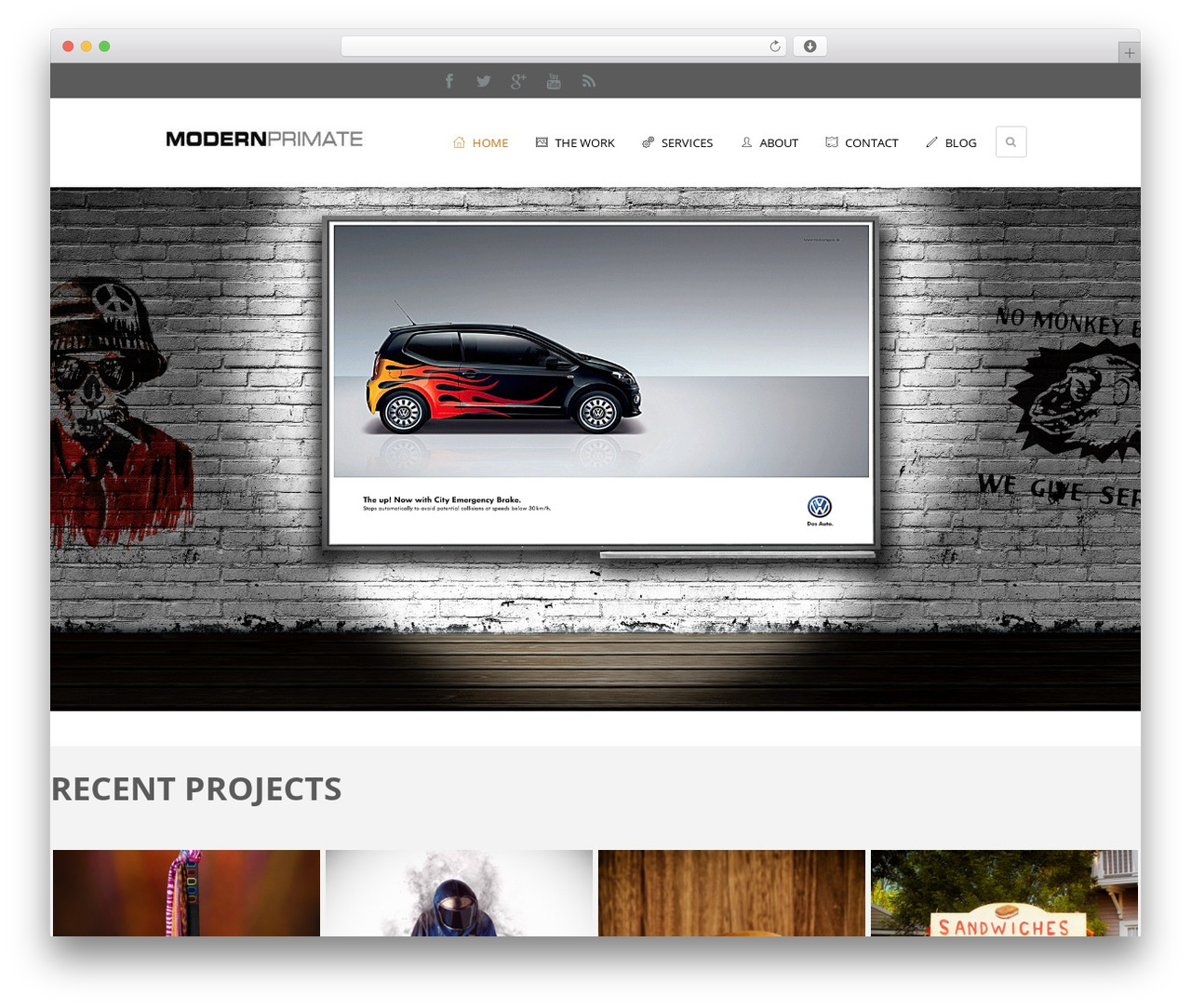 WordPress theme Creatika WordPress - modern-primate.com