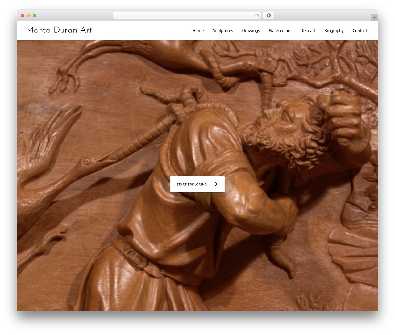 WordPress theme marco - marcoduranart.com