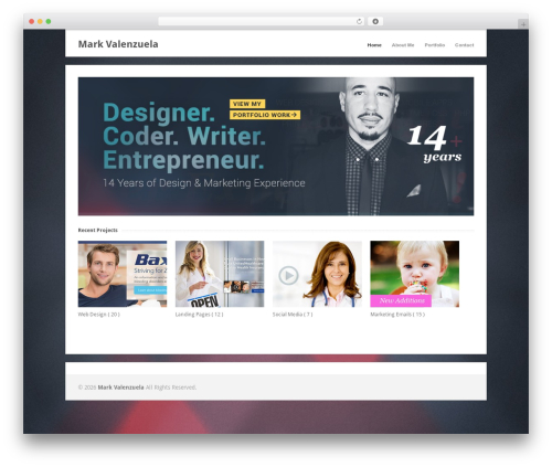 WordPress theme Uber - markvalenzuela.com