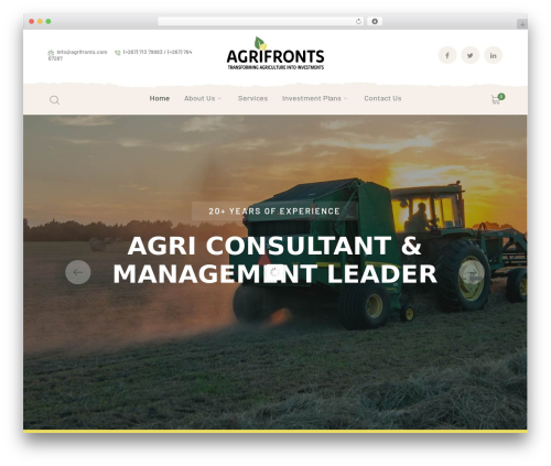 Agrikole theme WordPress - agrifronts.com