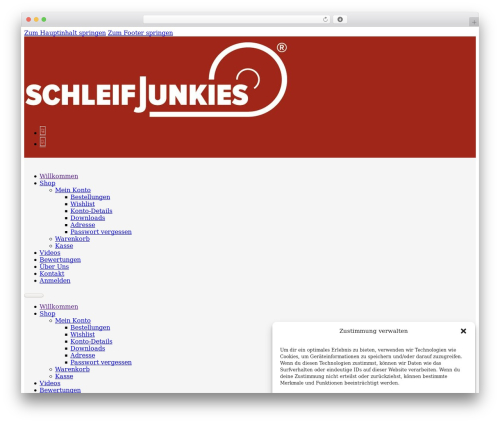 Bricks premium WordPress theme - schleifjunkies.de