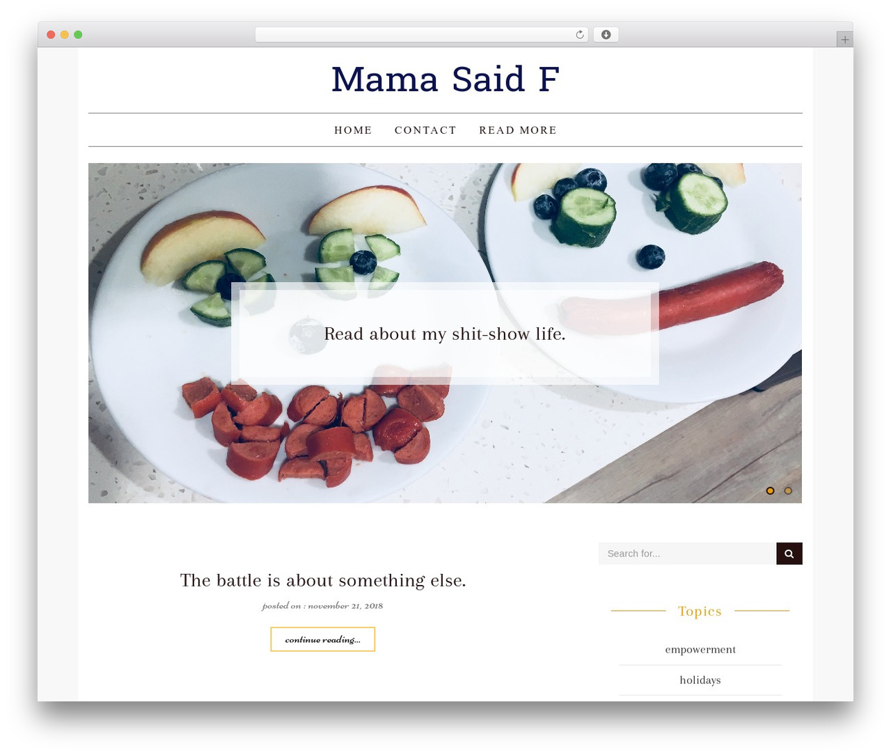 daisy WordPress theme - mamasaidf.com