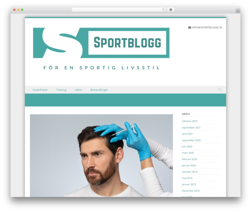 Discovery WordPress theme - sportkostblogg.se