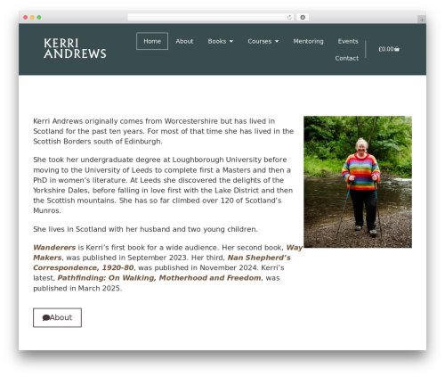 Hello WordPress theme - kerriandrews.co.uk