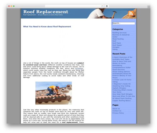 IntelliTheme WordPress website theme - msroofingcontractors.com