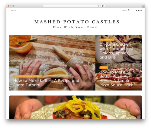 Piemont WordPress theme design - mashedpotatocastles.com