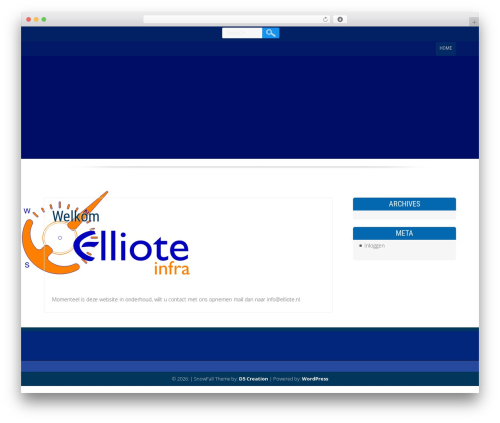 SnowFall WordPress theme - elliote.nl