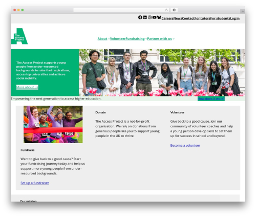 Give gift aid WordPress plugin - theaccessproject.org.uk