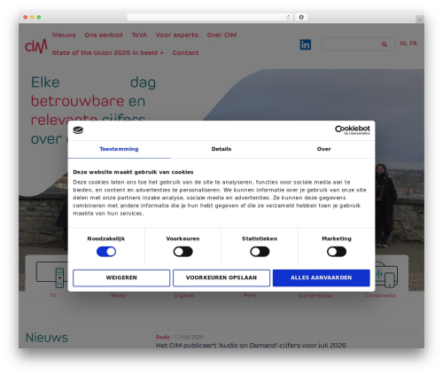 WordPress theme MDBootstrap4 - www.cim.be