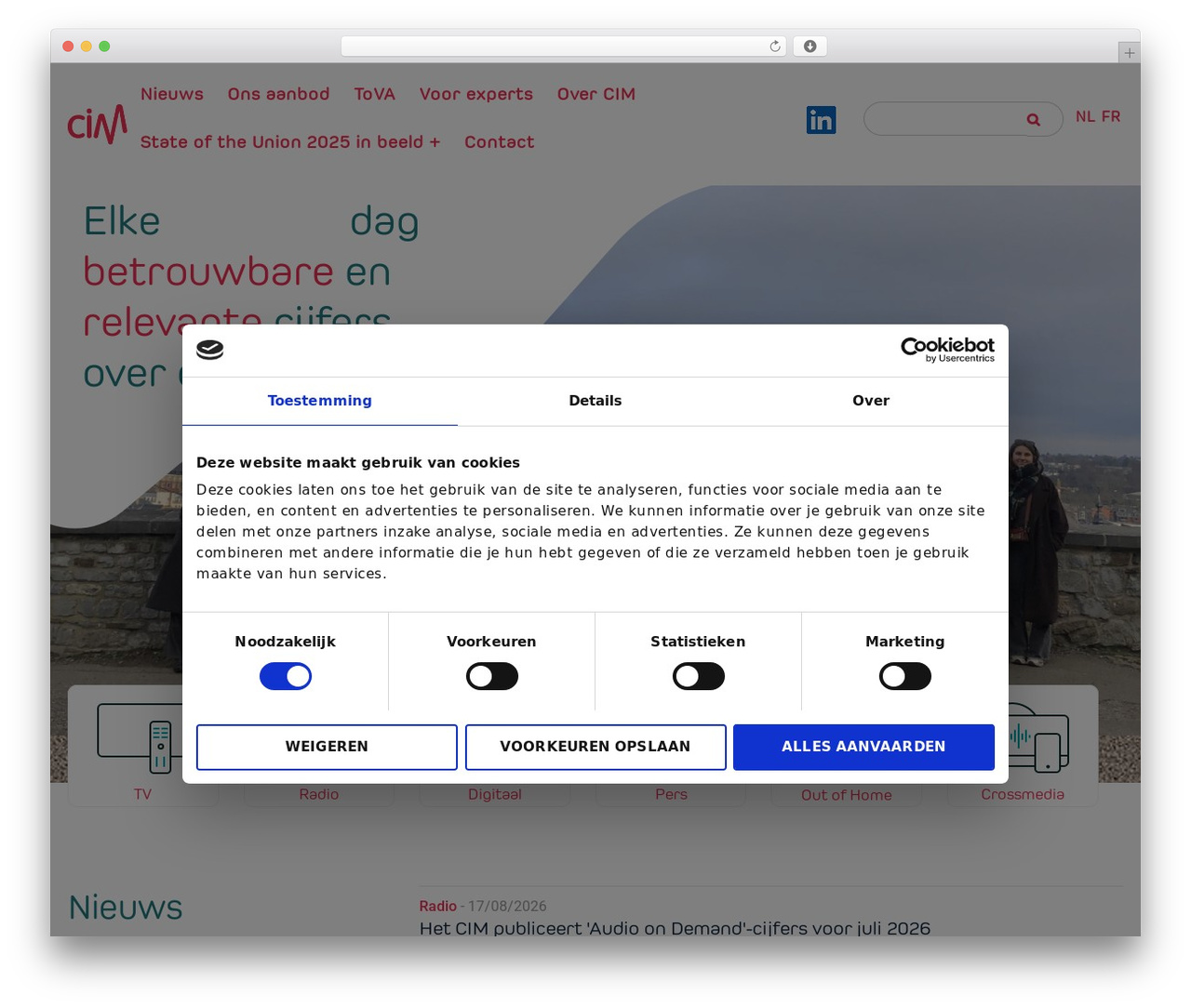 WordPress theme MDBootstrap4 - www.cim.be